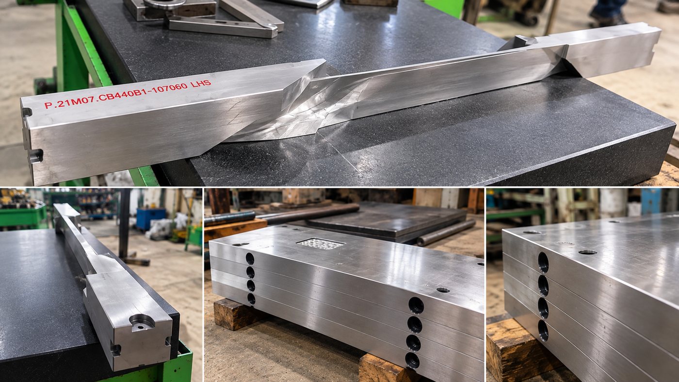 Precision-machined die plates manufactured by Radiant Machine Tools